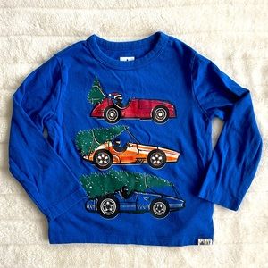 🏎 Gap Christmas Trees and Racecars Longsleeve Tee